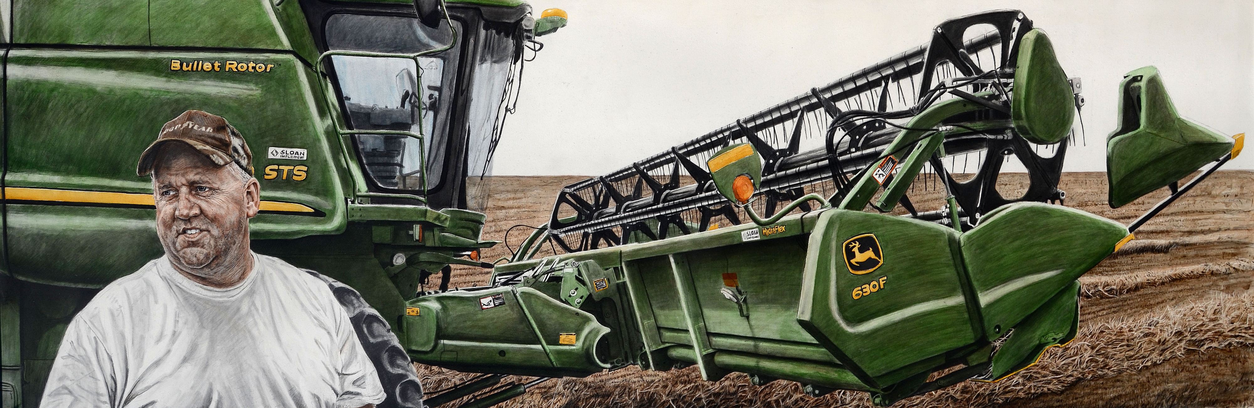 3 Robert Jinkins Harvesting the Winter Wheat 2015