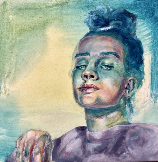 Claire Tellstrom, 'Self Portrait,' acrylic